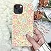 Akinmi Case for iPhone 15,Fresh Flowers Exquisitely Pattern Double Protective Phone Cover Cases Soft Silicone for iPhone 15