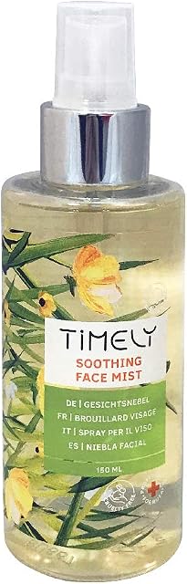 TiMELY Soothing face mist 150 ml, moisturizes, without greasy film, for soft and velvet skin, 2in1 effect - toning and refreshing