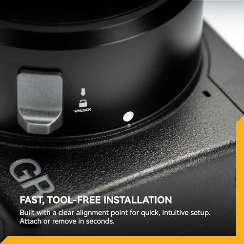 Adaptador de lente NiSi PR-11 para Ricoh GR III y MK II | Diseño con bloqueo seguro, compatible con rosca de 49 mm para filtros y accesorios, reemplaza al GA-1 de Ricoh, aluminio miniatura 7