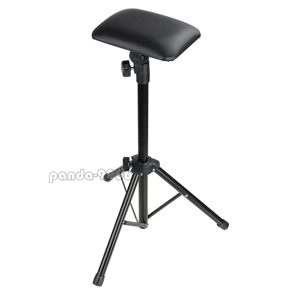 TimmyHouse Tattoo Tripod Stand Adjustable Height Arm Bar Rest Studio Chair Leg Rest Sponge