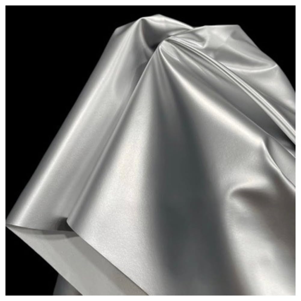 Błyszczący materiał 1,1 x 10 m skóra PU modny materiał drapowany materiał dekoracyjny materiał brokatowy metaliczny materiał do szycia materiał na firanki metaliczny materiał kostiumowy