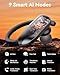 bmani Ear Buds Wireless Earbuds Bluetooth Headphones with 80H Playtime LED Display Case, Over-Ear Hook with Mic, Stereo Sound, Easy Button Controls, Sports Earphones for Running Workout Gym Black
