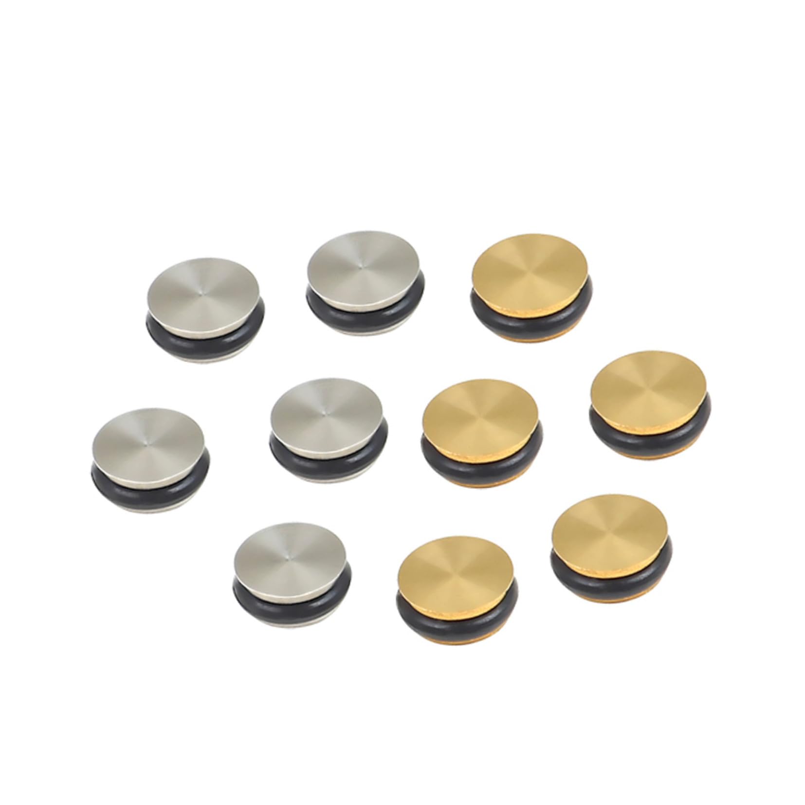 Tappi Foro per Flauto in Metallo Argento, 10 Pezzi | Inserti in Silicone, Facili da Montare e Rimuovere, per Flautisti e Ricambi Strumenti