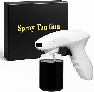 Cordless Professional Spray Tan Machine – Portable & Rechargeable Self Tanning Airbrush Gun – Delivers Smooth, Salon-Quality Sunless Tan for Home, Travel & Mobile Use