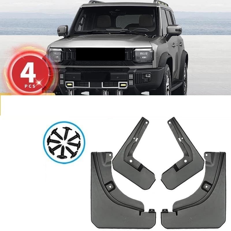 Guardabarros para Chery Jetour T2 2024: kit de 4 piezas de protector de automóvil 2