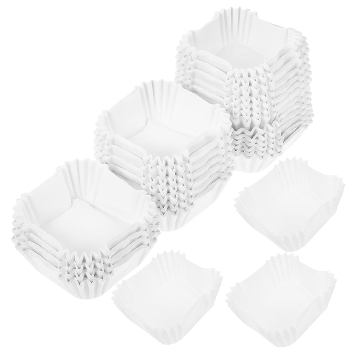 Caissettes à muffins sûres pour contact alimentaire et papier blanc résistant