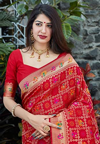 Image of Flosive Women's Banarasi Silk Saree
