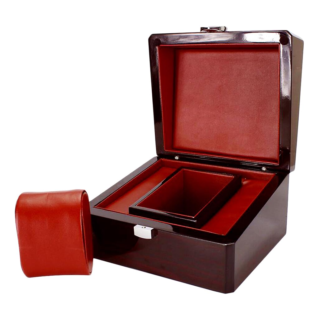 Organizador de relojes de Para madera exclusivo, caja de almacenamiento para joyas, embalaje de regalo o soporte de almacenamiento para viajes, vitrina de Para madera.