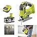 Produktbild RYOBI 18V ONE+ Akku Pendelhub Stichsäge R18JS -0 - inkl. 4,0 Ah Lithium-Ionen-Akku, Schnellladegerät und 10 Stichsägeblätter für Holz/Metall