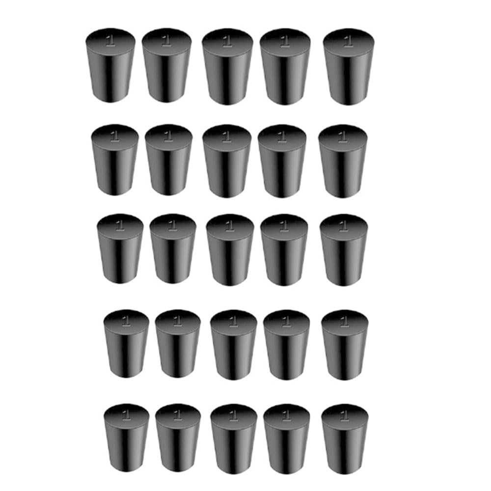 30Pcs Solid Rubber Stoppers 000# - 8# Tapered Lab Bungs Solid Rubber Stoppers 11 Assorted Sizes — Amazon image 9