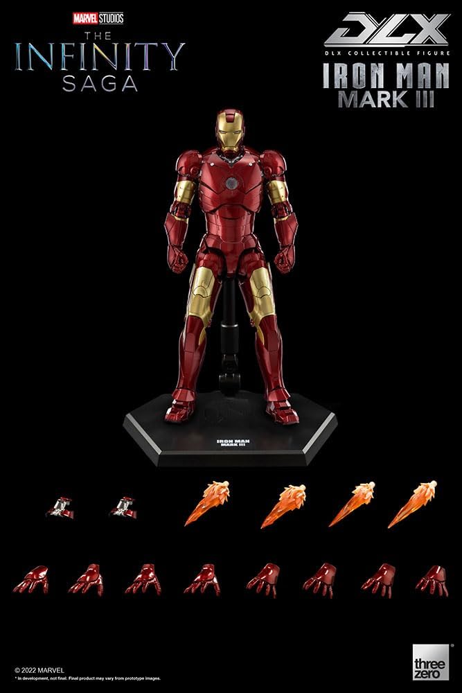 Marvel Infinity Saga: Iron Man Mark 3 Deluxe 1:12 Scale Action Figure