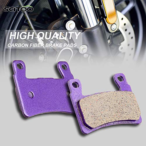 Scitoo Carbon Fiber Brake Pads Fit For 99 00 For Honda Cbr600F4, 01 02 03 04 05 06 For Honda Cbr600F4I, 03 04 For Honda Cbr600Rr #TOP2