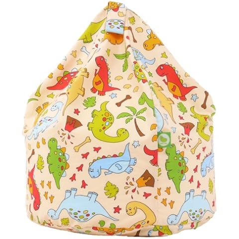 Cotton Dinosaur Child Size Bean Bag Cover
