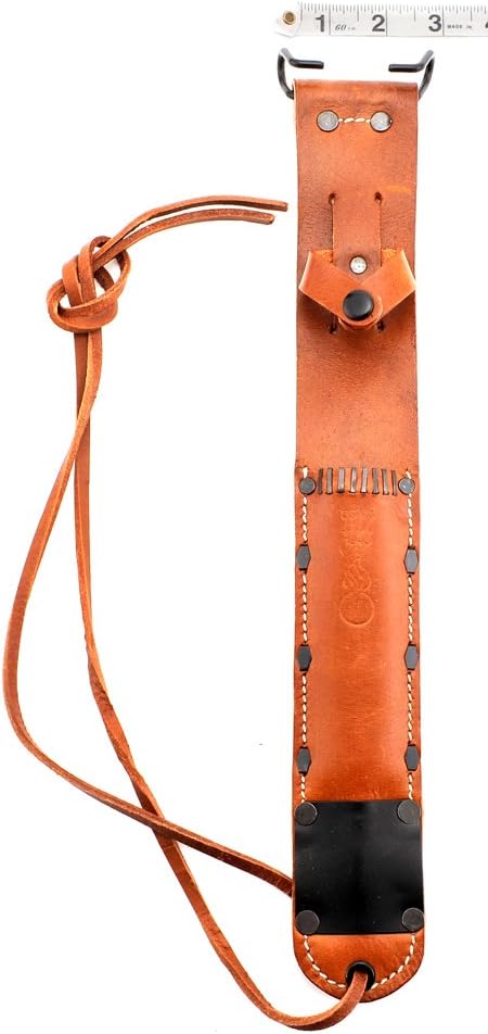 World War Supply US M6 Leather Sheath for M3 Trench Knife Premium Drum Dyed Leather