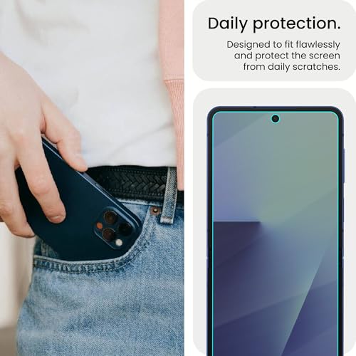 Image of FIRST MART Matte Screen Protector for Samsung Galaxy Z Flip 7 - TPU Anti-Glare Protection, Fingerprint Working, Bubble-Free, Edge to Edge Coverage [ 1 Pack]