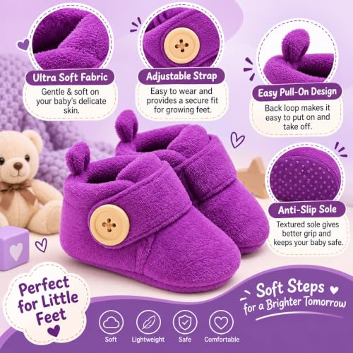 Image of Star Fish Baby Boys & Girls 3 to 6 Months Skin Friendly Comfortable & Breathable Shose