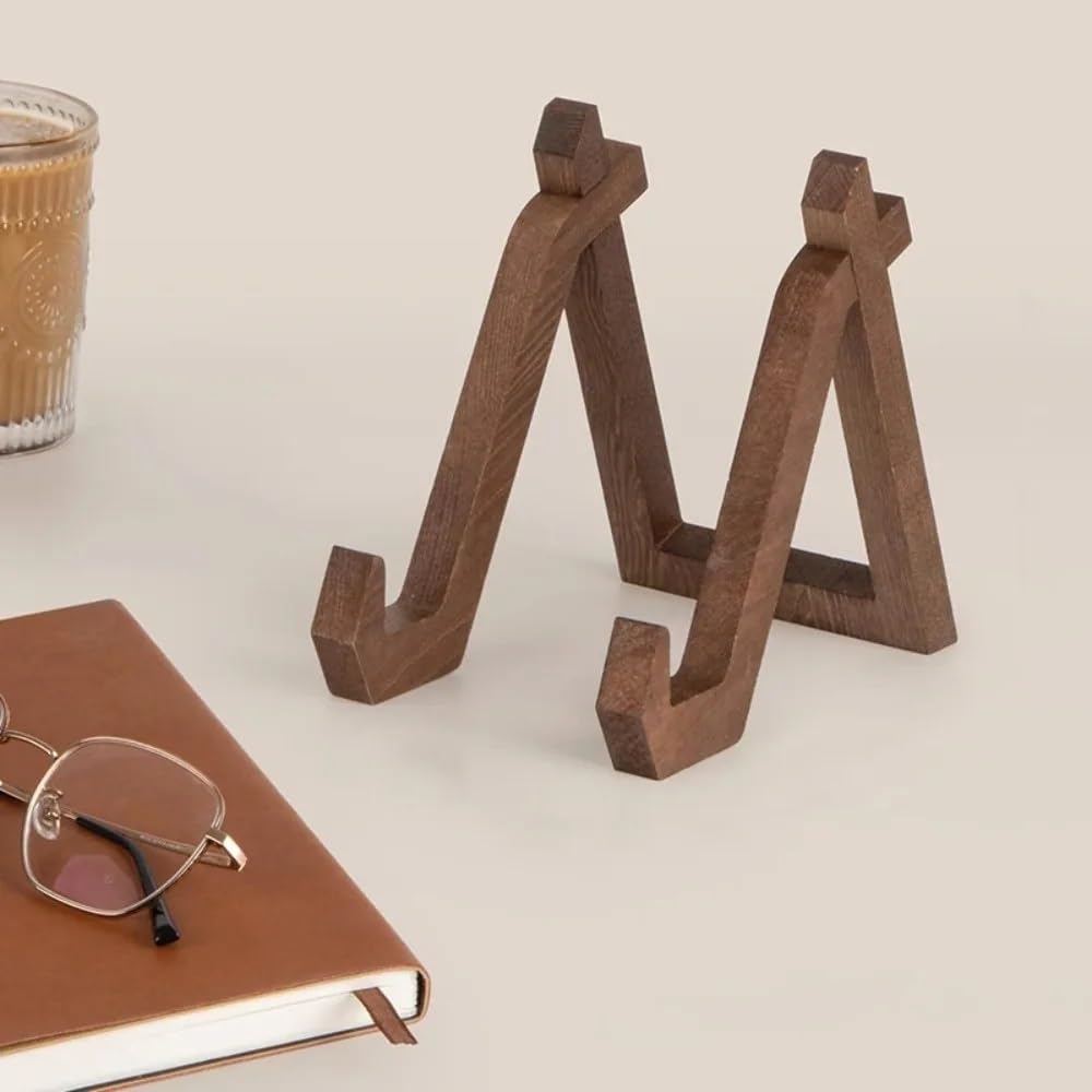 MRKU Porta Dischi, espositore per CD, Organizer per la casa, scaffale in Legno retrò, Robusto, Pratico, Fatto a Mano, Cornice per Foto