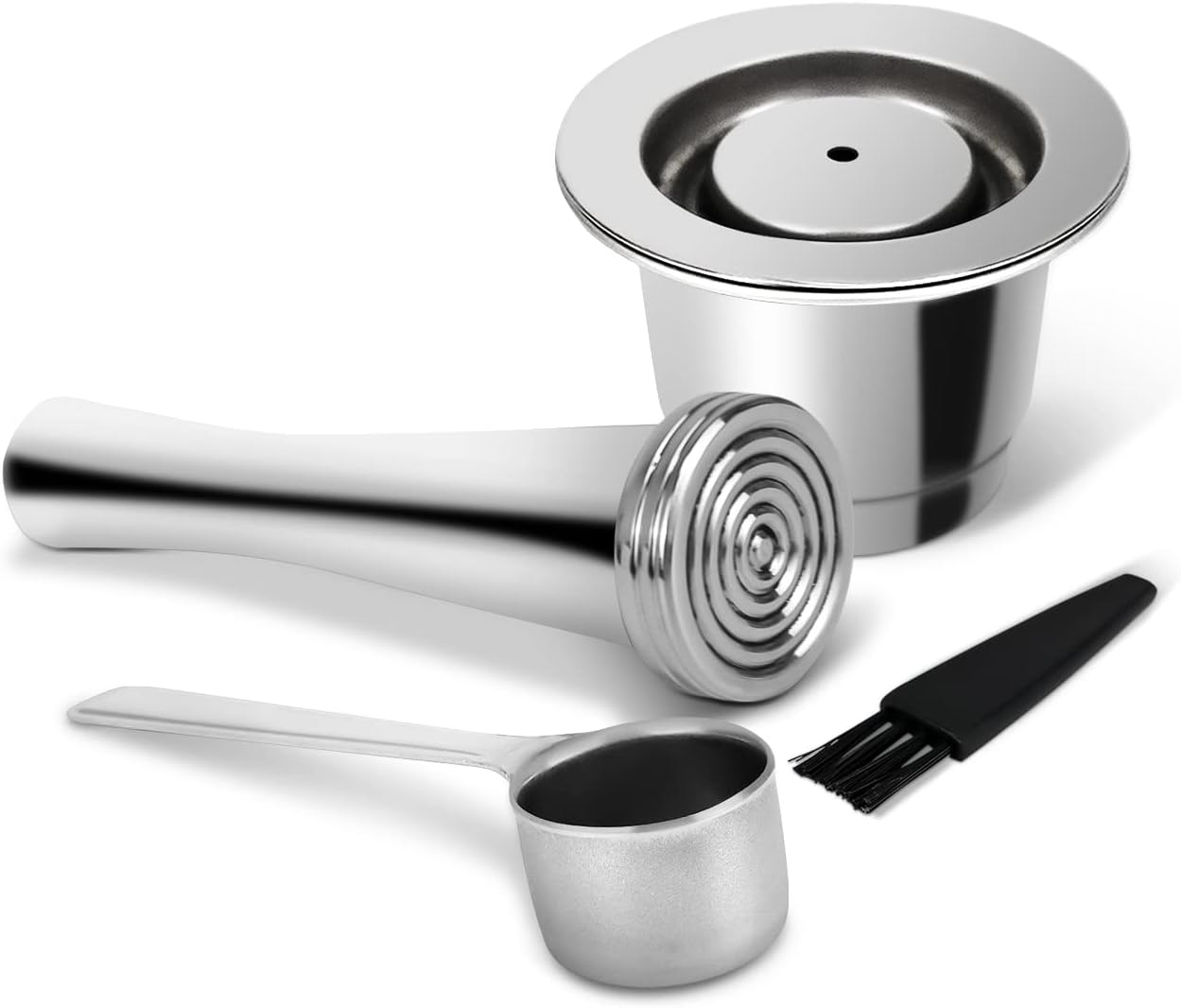 LIHONG Reusable Coffee Pods, Stainless Steel Reusable Coffee Capsules, Reusable