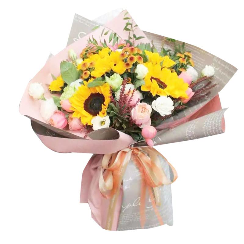 5 Teile/satz 58 * 58 cm Englisch zweifarbige doppelseitige blumenverpackung blumenladen blumenstrauß geschenkpapier Bürobedarf & Schreibwaren