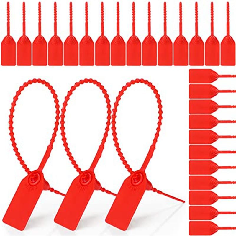 Kunststoff-Manipulationssiegel, Kabelbinder für Feuerlöscher, Sicherheitsschilder, 250 mm Länge, 500 Stück