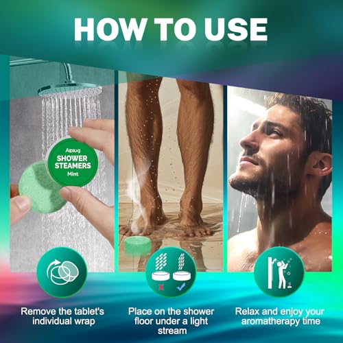 Image of Shower Steamers for Men - 8 Pack Shower Bombs Aromatherapy with Essential Oils, Birthday Gifts for Him Dad Husband Boyfriend, Relaxation Mens Gifts Ideas, Gifts for Men Who Have Everything