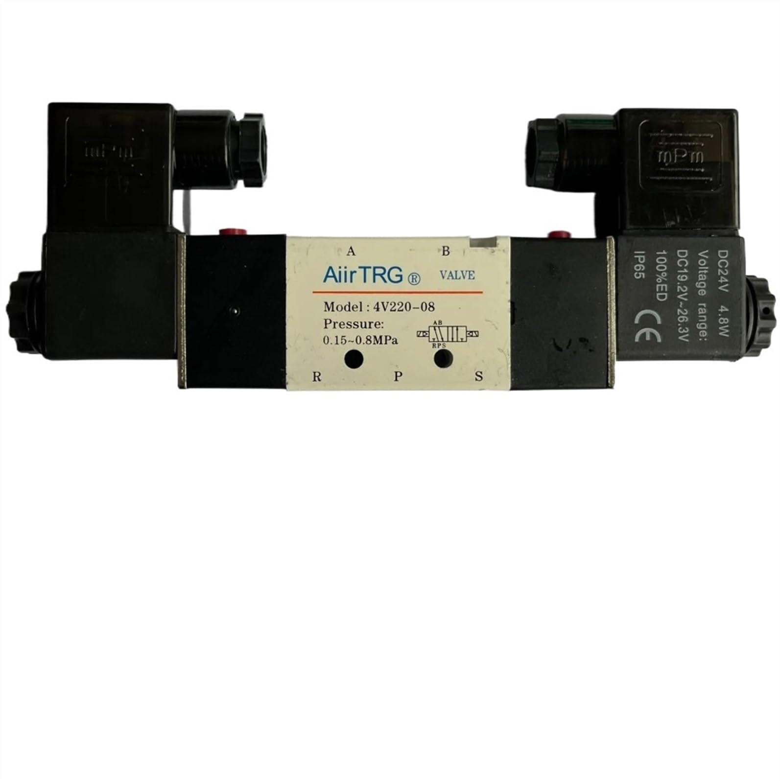 Électrovanne pneumatique 6,35 mm AC220V à commutation rapide pour le contrôle de vérin industriel
