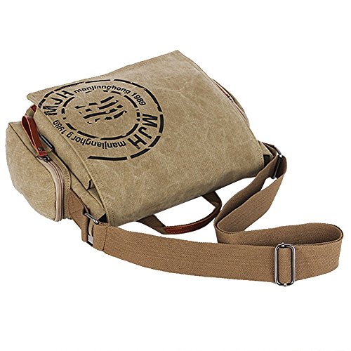 Canvas bag uomo borsa a Spalla per la Scuola Tela