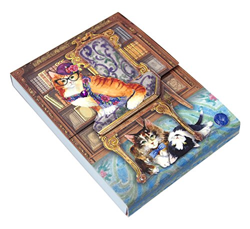 Punch Studio Library Cats Pocket Notepad (42374), Multicolor #TOP1