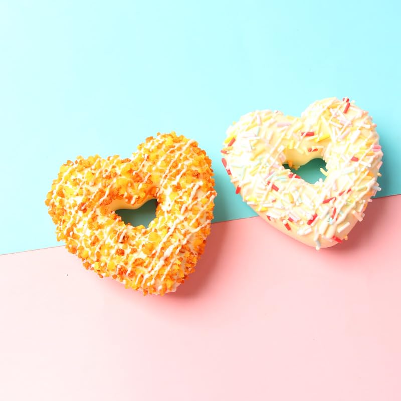 6 imanes decorativos forma corazón para refrigerador miniatura 7