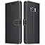 ELESNOW Cover per Xiaomi Redmi Note 9, Flip Wallet Case Custodia in Pelle PU Premium, Slot per Schede, con Magnetica a Scatto per Xiaomi Redmi Note 9 (Nero