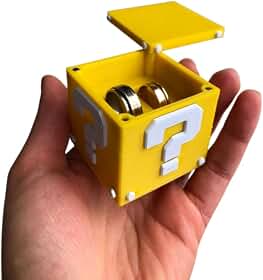 Porta Aliança Cubo Tipo Lucky Block em PLA, Caixa para Pedido de Casamento, Noivado e Casamento, Porta Anel Decorativo Inspirado em Bloco de Jogo, Presente Criativo para Casais