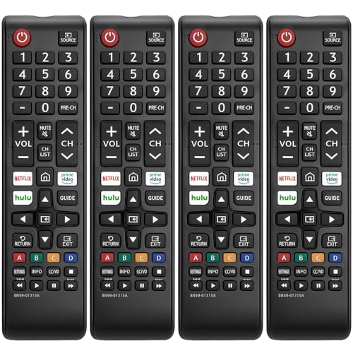 Télécommande de rechange universelle pour Samsung TV pack de 4 contrôleurs LED LCD