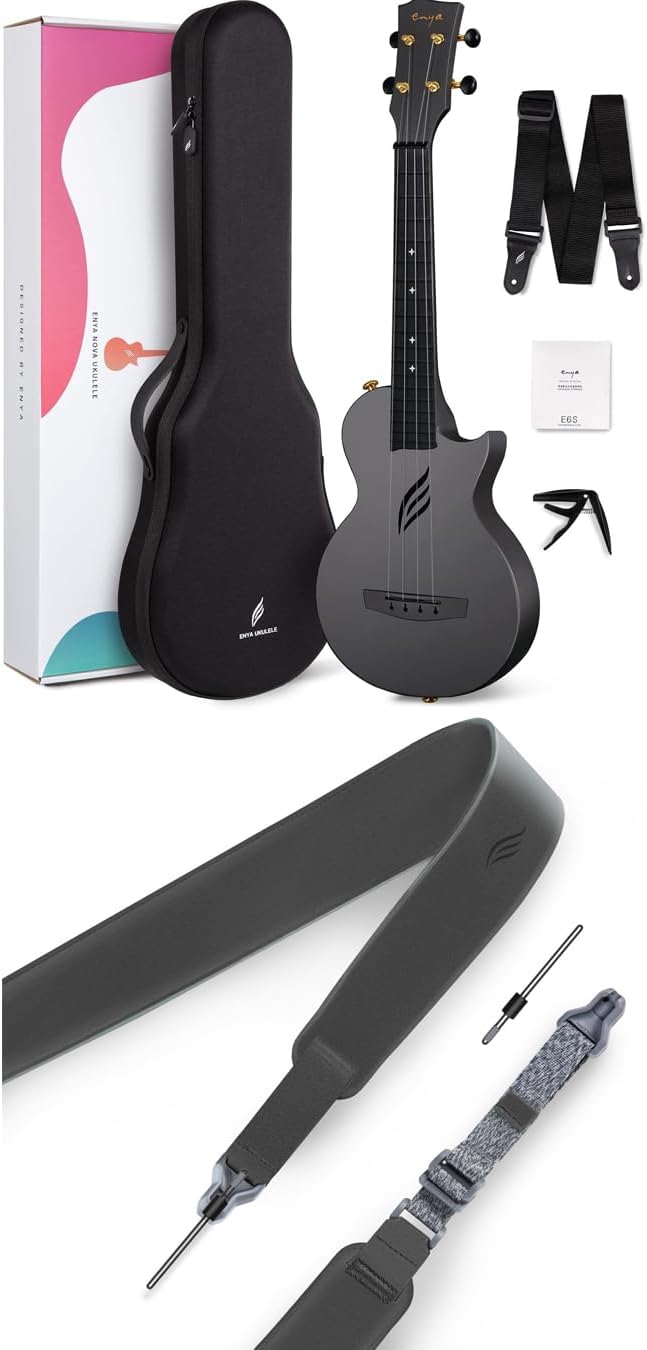 Enya Concert Ukulele Nova U 23’’ Carbon Fiber Travel