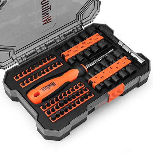 WINTUUL Nut Drivers With Screwdriver Bits Set, Power Nuts Driver ...