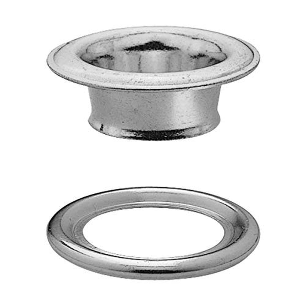Prym 542426-1 Ojales y Arandelas, Acero Inoxidable, latón, Plata, 14 mm, 80