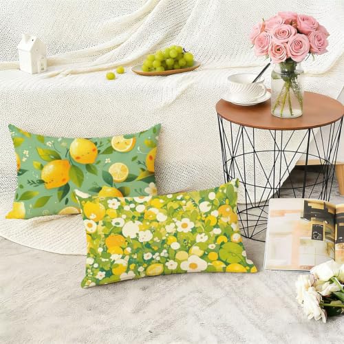 Housse de coussin lot de 2 fleurs beige au design lin raffiné