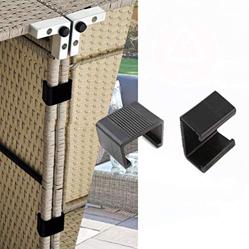 TOPBATHY 10Pcs Grampos Clipes Clipes de Sofá Móveis de Vime Do Pátio Mobília Ao Ar Livre Mobiliário
