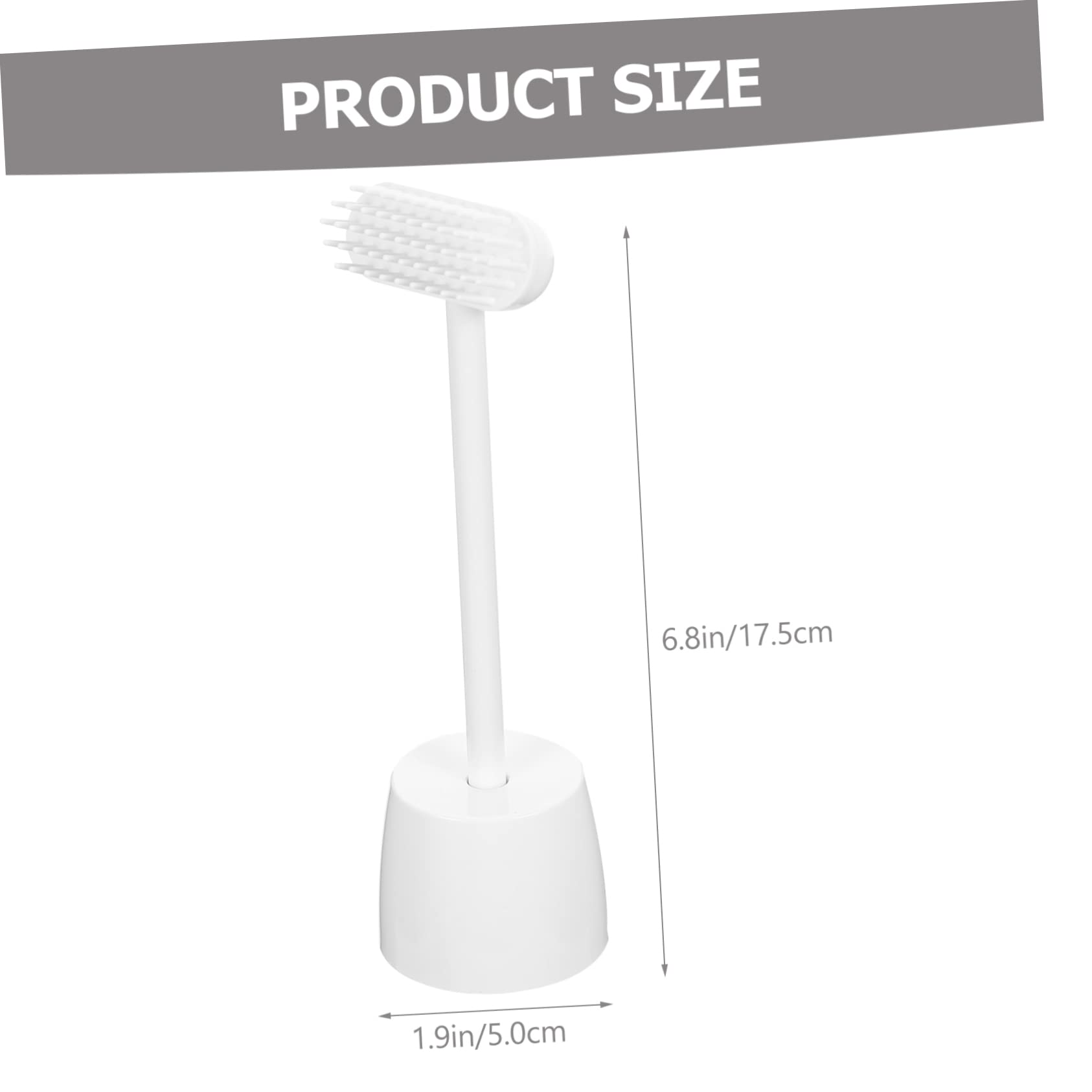 Happyyami 1 Set Non Slip Pet Grooming Brush for Cats Multi Functional Massage Comb for Shedding Grooming Lightweight Portable Design with Base for