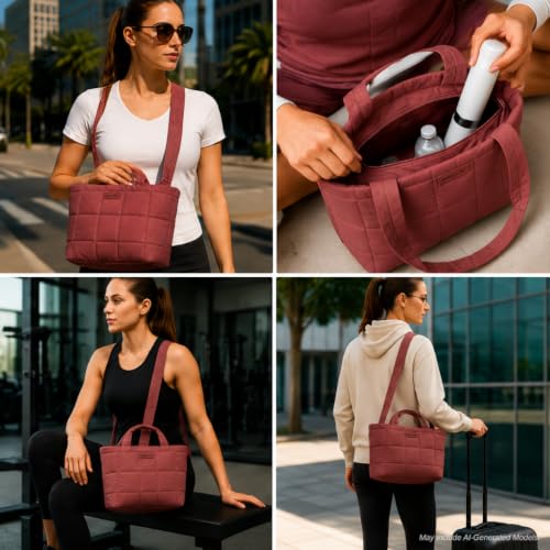 Image of Reebok Crossbody Bags for Women - Lightweight Nylon Small Cross Body Bag Purse with Adjustable Strap for Casual Travel