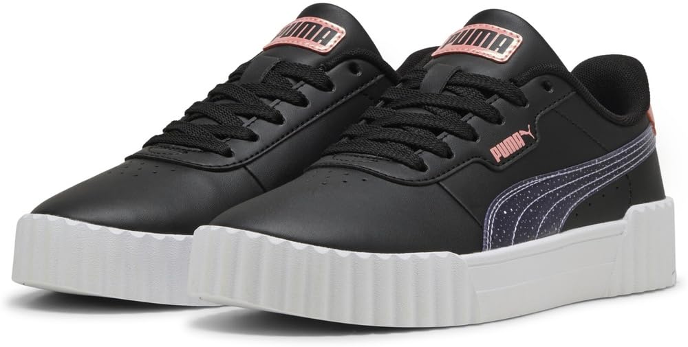 PUMA Carina 3.0 Blurry Dreams JR Sneaker, Black-Lavender Alert-Pink Fruit, 5 UK