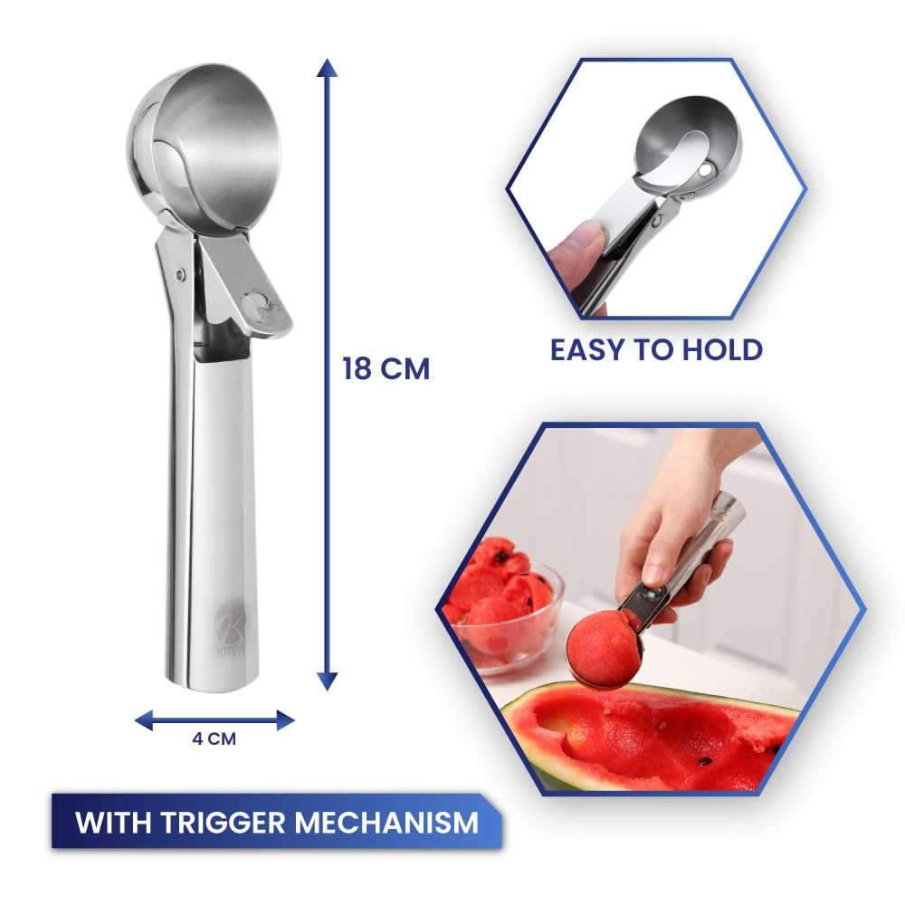 Porzionatore Gelato Meccanico In Acciaio Inox - Per Gelaterie E Casa - Foto 2