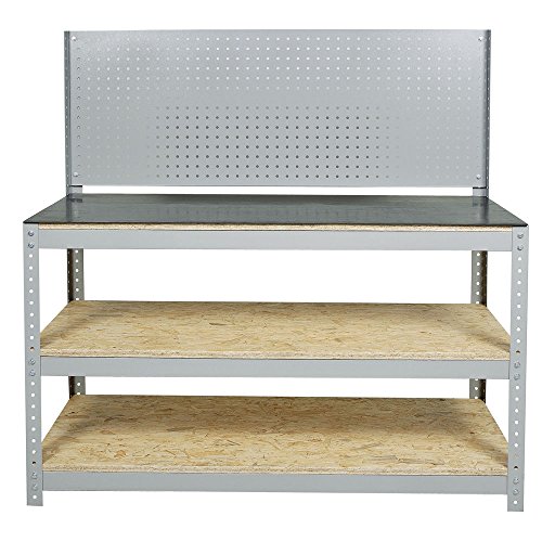 Bancada Desmontável com Painel Perfurada e 3 Tampos 1500x600 Marcon BM-V