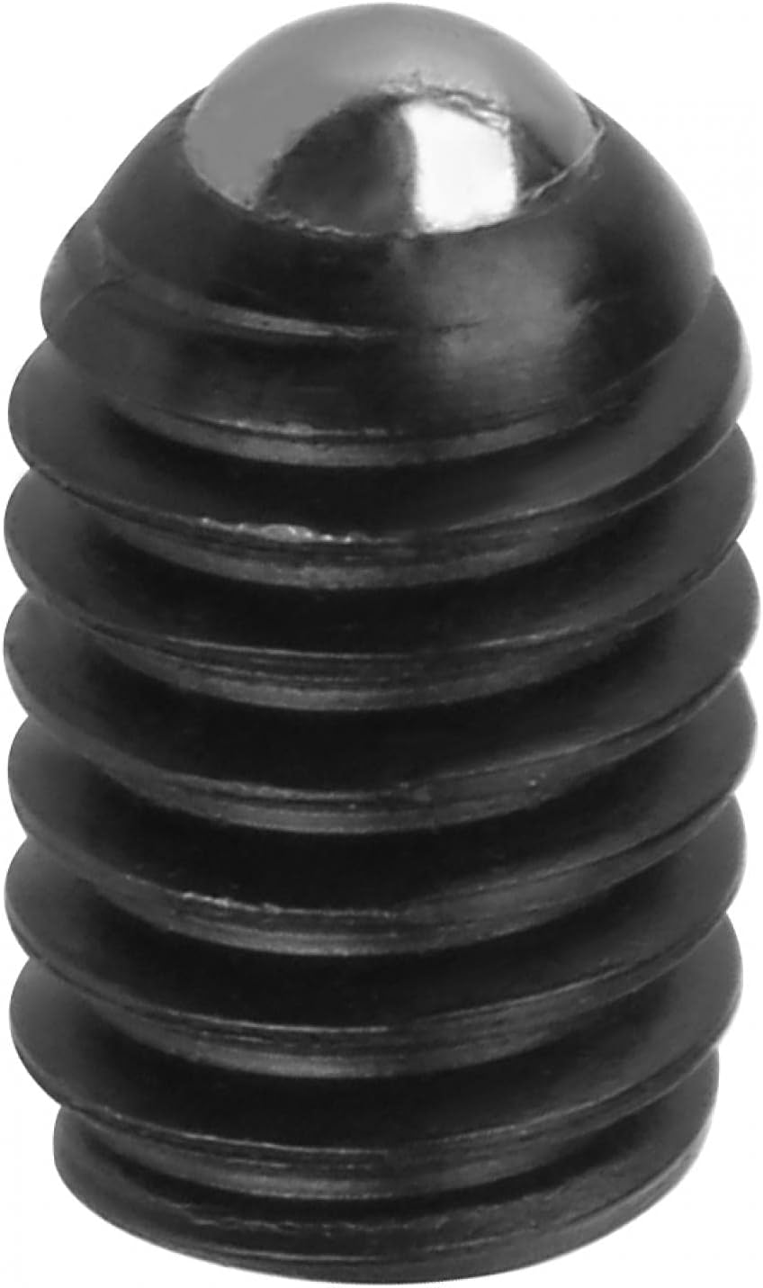 Émbolo de bola, hecho de acero al carbono Émbolo de bola de acero Robusto y duradero Ampliamente aplicable para dispositivos mecánicos Abrazaderas Moldes, Máquinas automáticas(M4*8(10PCS))
