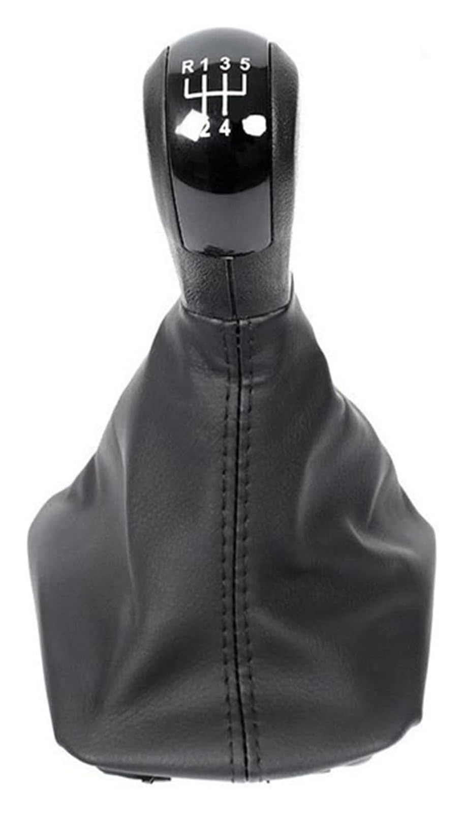 FNCVTM Car Gear Knob for Skoda for Octavia 2 A5 MT 2004-2010 Car Gear Shift Knob Gearshift with Gaiter Boot Case(5 Speed)