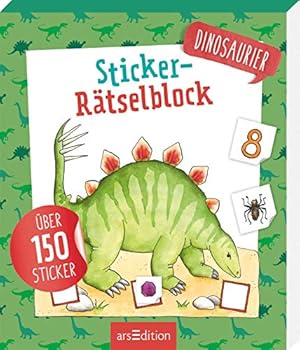 Paperback Sticker-Rätselblock Dinosaurier Book