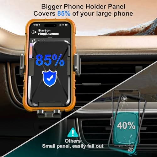 Qifutan Car Phone Holder Mount Phone Mount for Car Windshield Dashboard Air Vent Universal Hands Free Automobile Cell Phone Holder Fit for iPhone Smartphone - Image 8
