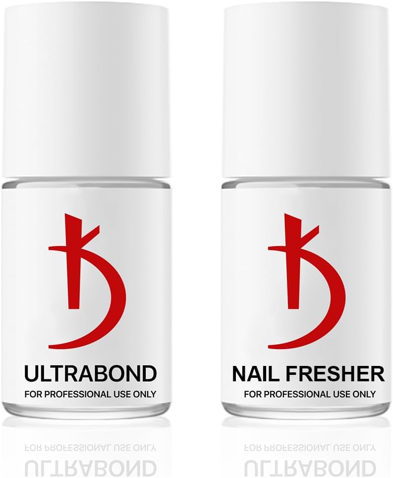 Kodi Professional SET 2in1 Ultrabond 12ml. (0.4 fl oz) + Nail Fresher 12ml. (0.4 fl oz) KIT Gel LED/UV Nail Polish Coat Soak Off Original, 2