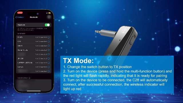 Amazon.com: JXTZ Aux Bluetooth 5.3 Adapter for Car, 2 in 1