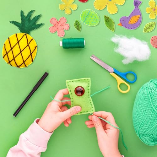 Kakapops FS001 Fabric Felt Sheets 12"X12", Assorted Colors Craft Felt Squares thumb #2