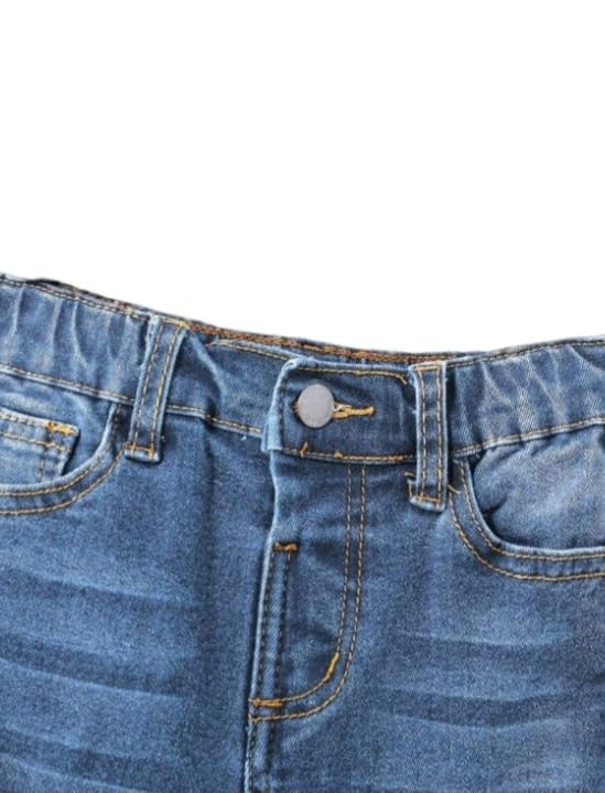 Boys Denim Jeans, Medium Stretch, Elastic Waist Line.3